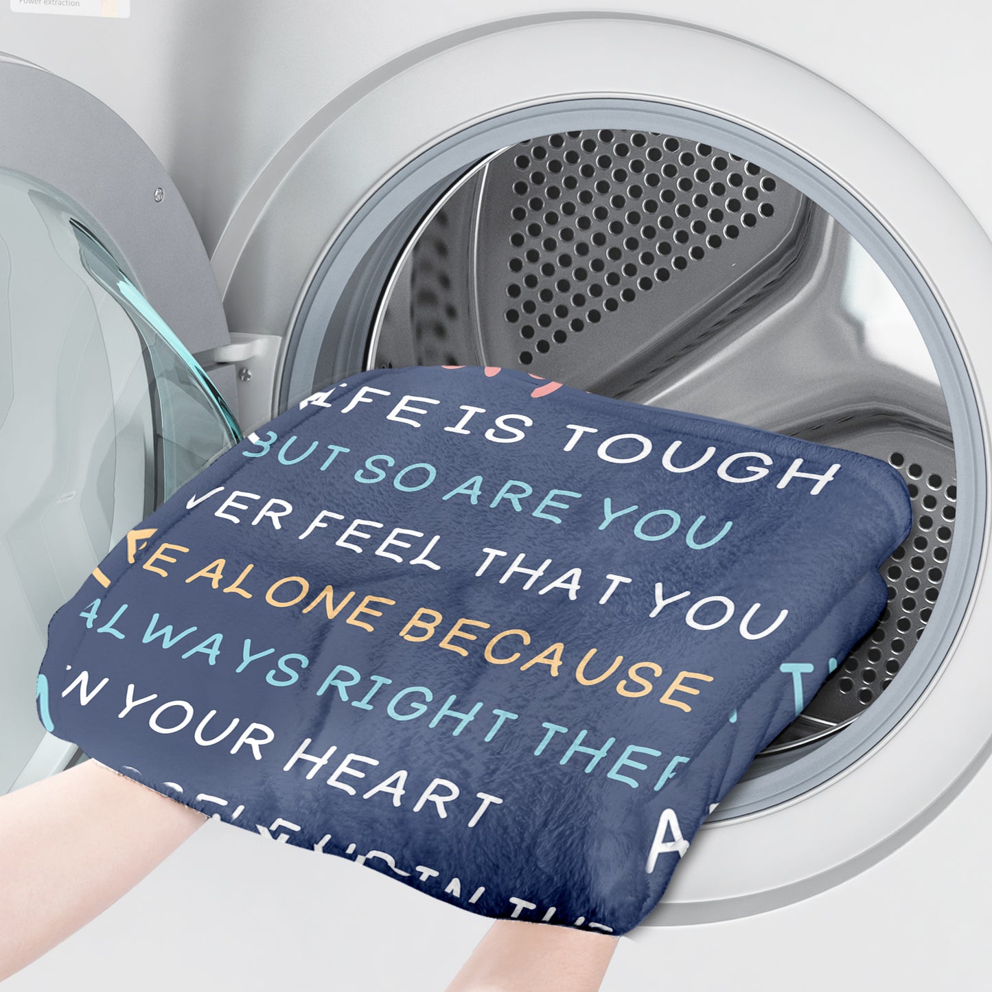 To My Daughter Blanket Moon Stars Floral Accents Soft Cozy Throw For Bed Dorm Gift For Teens Girls Graduation 280GSM