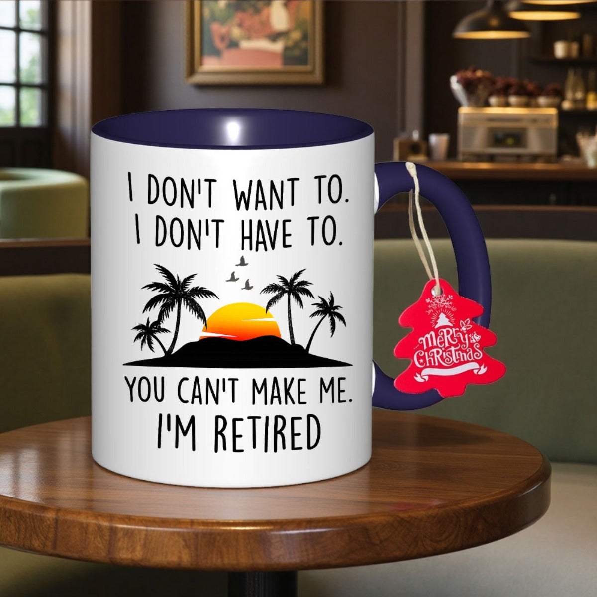 1pc "I' Retired" Funny Coffee Mug - Shatterproof & Dishwasher Cup with Retirement, Durable Reusable Drinkware Suitable for Office,, Christmas, Birthday Gifts (Ideal for Retirees)