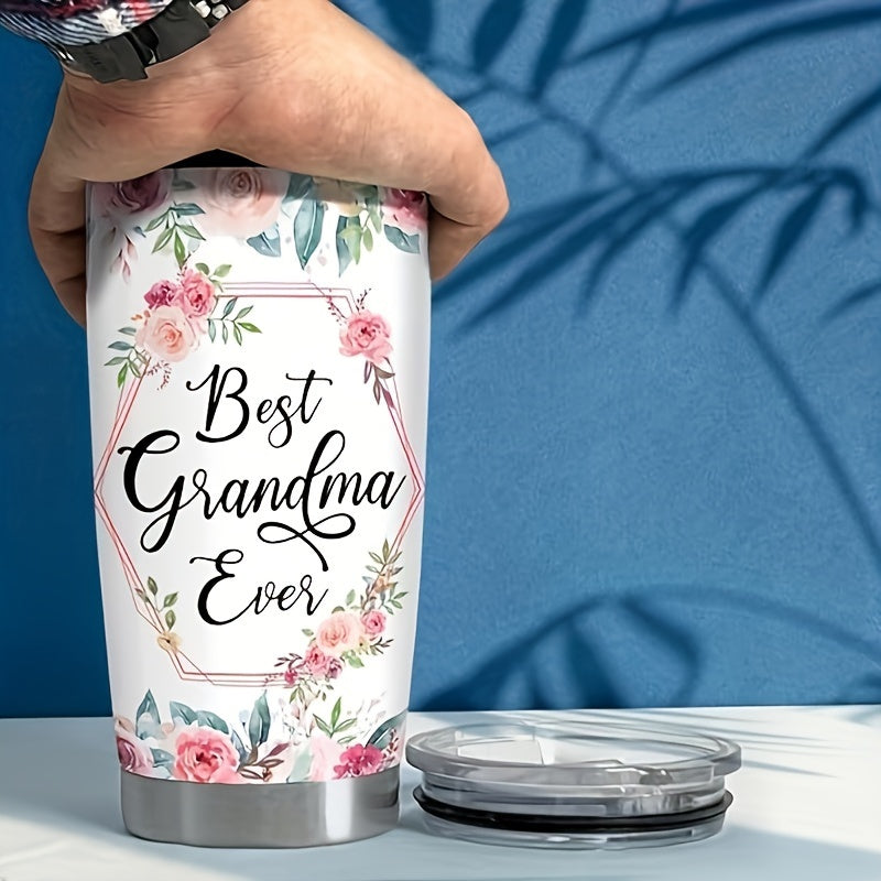 20oz Grandma Tumbler Stainless Steel Insulated Travel Mug Nana Gift Best Grandma Mothers Day Birthday Christmas