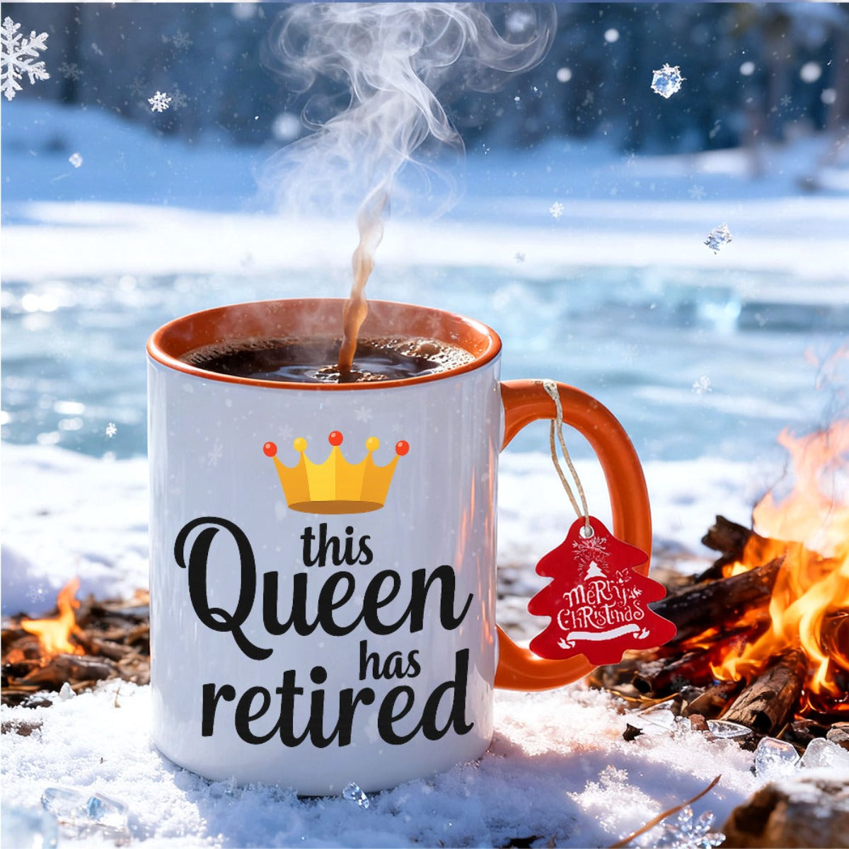 1pc Mug with Elegant Handle & Smooth Edges - Dishwasher Coffee Tea Cup, 11oz Hot/Cold Drink for Office,, Gifts (,) - & for Memorable Friendship Present