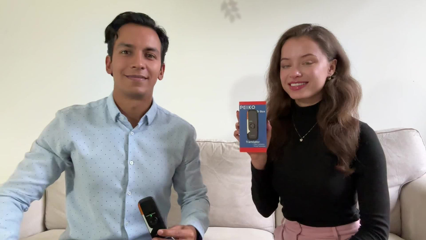 Portable Language Translator Device, Two-Way Instant Translator, APP Online Voice Translation, 136 Languages Supported, High Accuracy Translator Device for Travel Business Learning