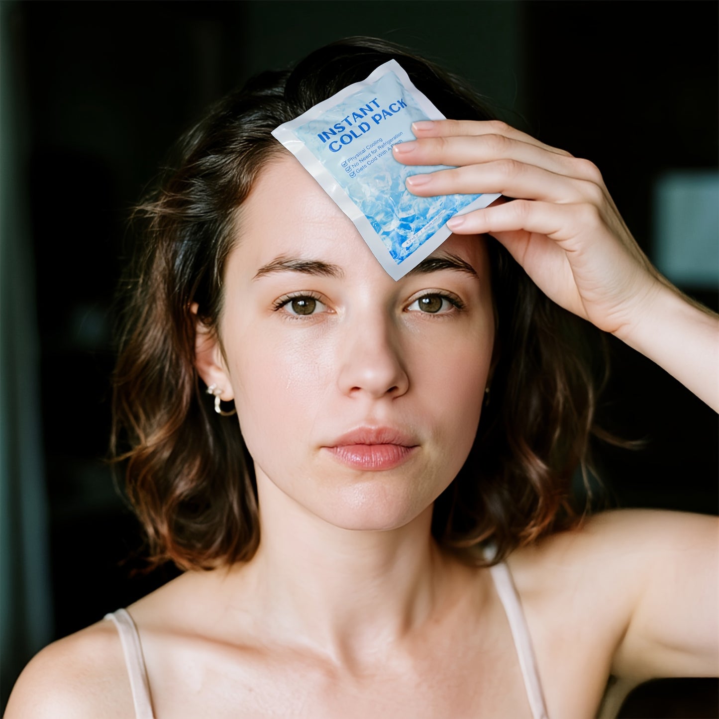 50 Pack Disposable Instant Cold Packs - No Freezer Needed, Instant Cold with Polyurethane Gel Packs | Portable & Compact Ice Compress for Pain Relief, Swelling & Inflammation | Long-Lasting 20-30 Minutes per Pack, Individuall