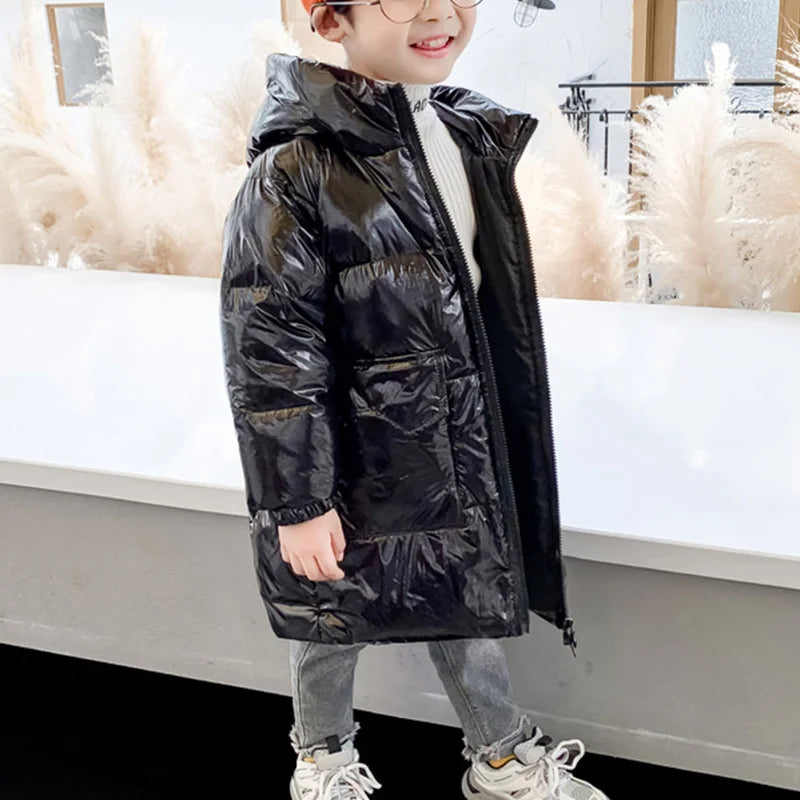 Girls Hooded Down Winter Jacket Waterproof Outerwear Coat