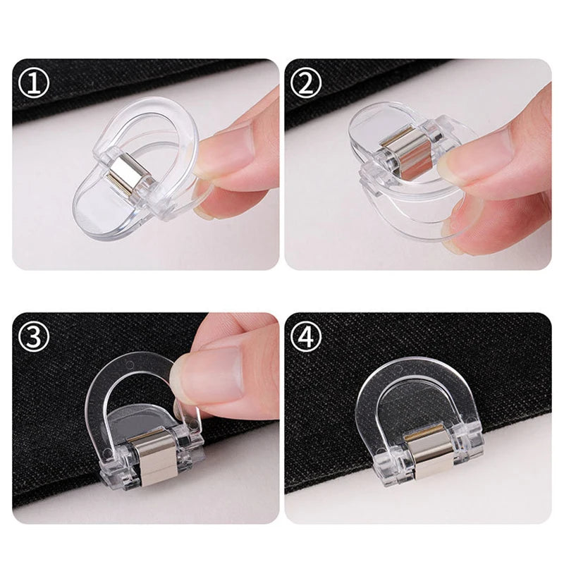 8Pcs Invisible Leg Shortening Clip,non-slip Pants Edge Clip,used For Anti-drag Pants Hem Fixing,Multifunctional Page Holder Clip