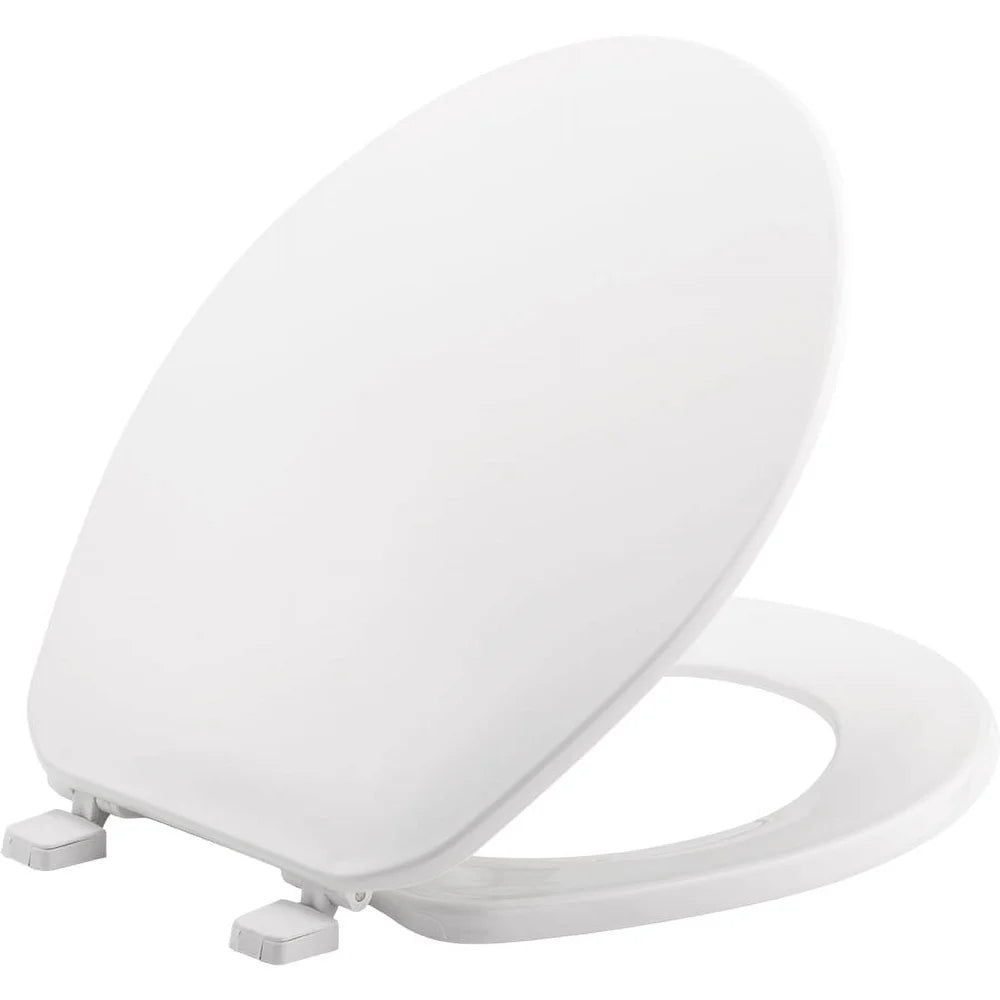 Cost-effective Plastic Toilet Seat Cover Round Shape Resists Chips Stains Wears Easy Installation Durable Bathroom Accessory