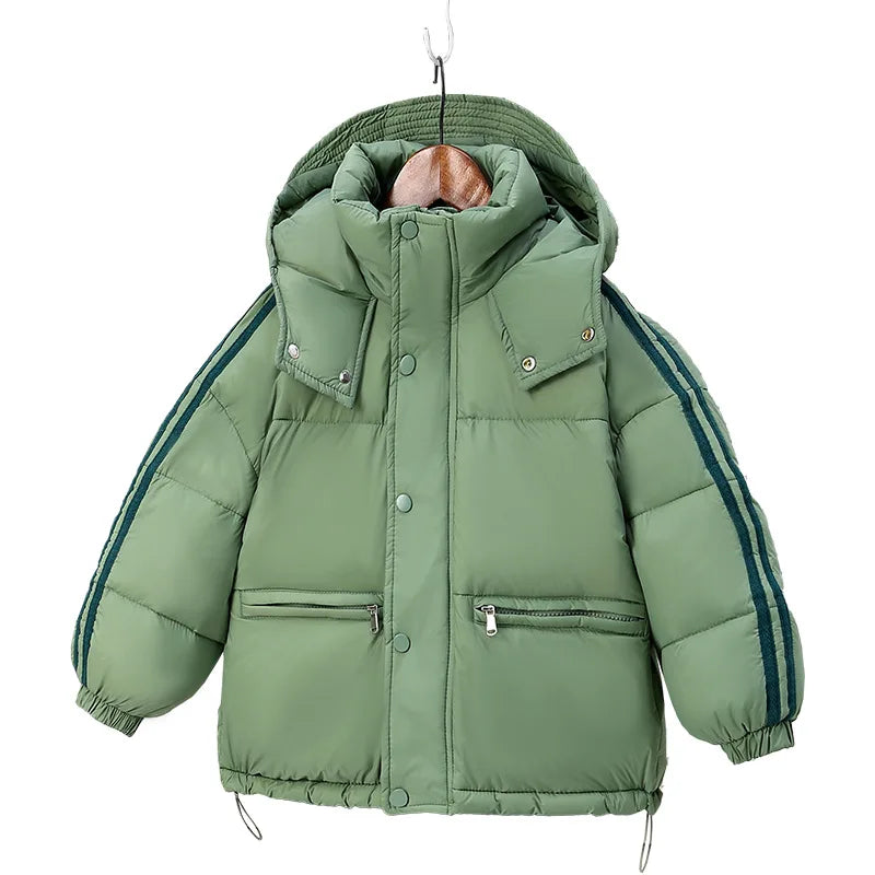 Guangdong Girls Hooded Down Jacket Warm Coat For Kids