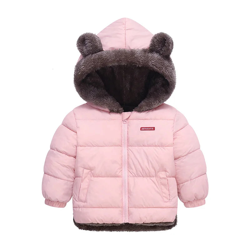 XJYIYUANLCCN Boys Hooded Padded Winter Jacket For Kids