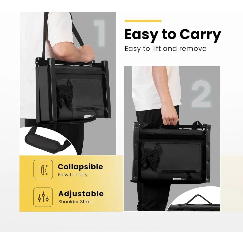 Portable Stadium Seat With Back Support And Cup Holder