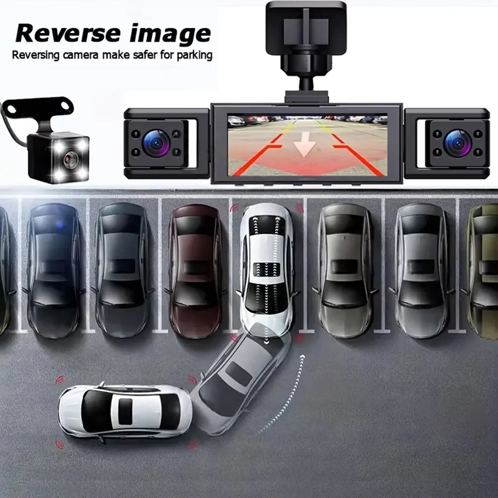 Kolvt 4 Channel 1080P Dash Cam Front And Rear 64GB