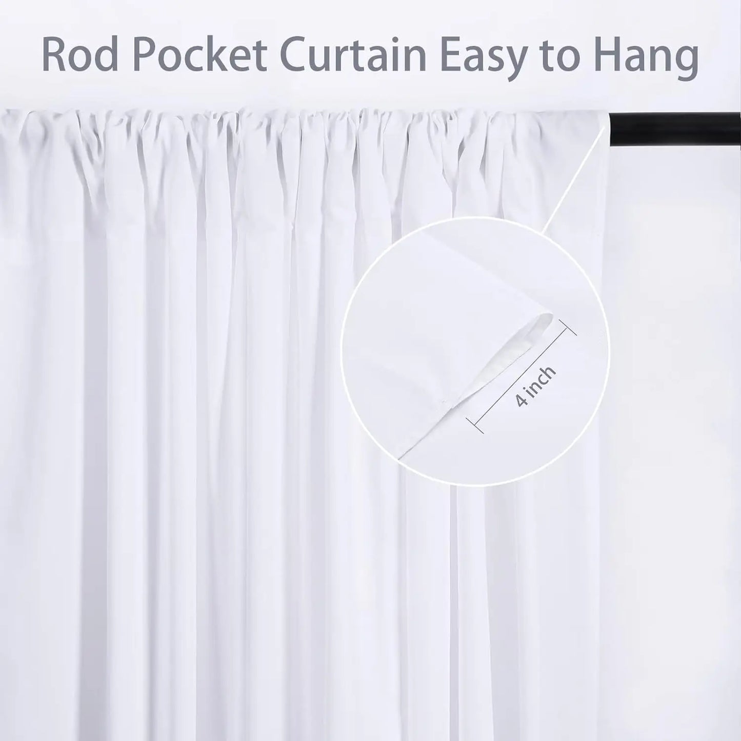 Polyester Wedding Backdrop Curtain For Parties And Events