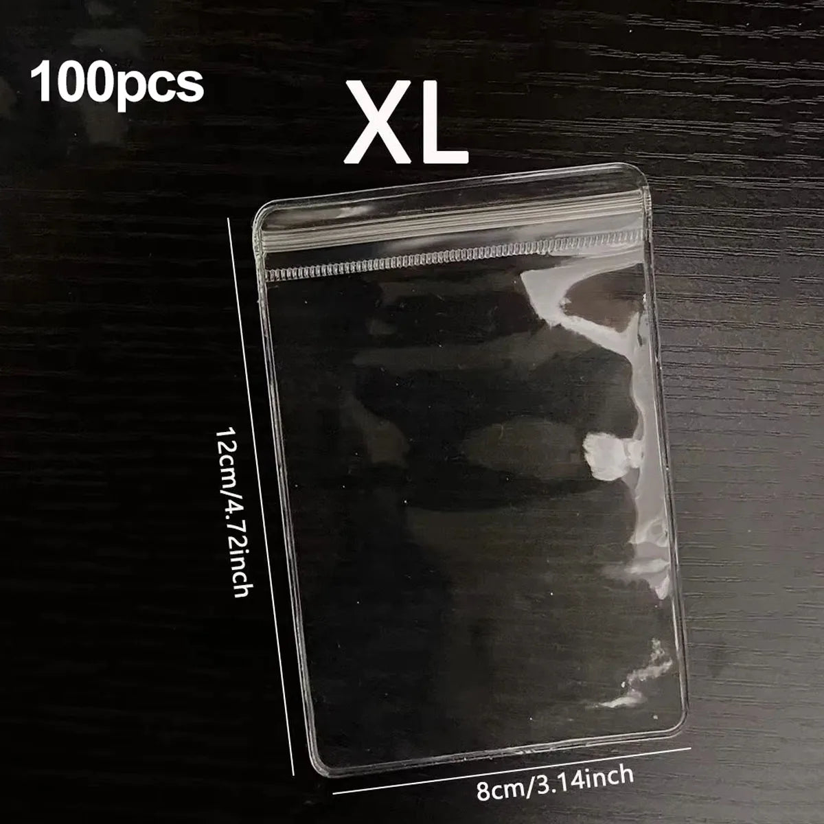NONECN Clear Earring Bags Waterproof Thickened Reusable Storage Pouches