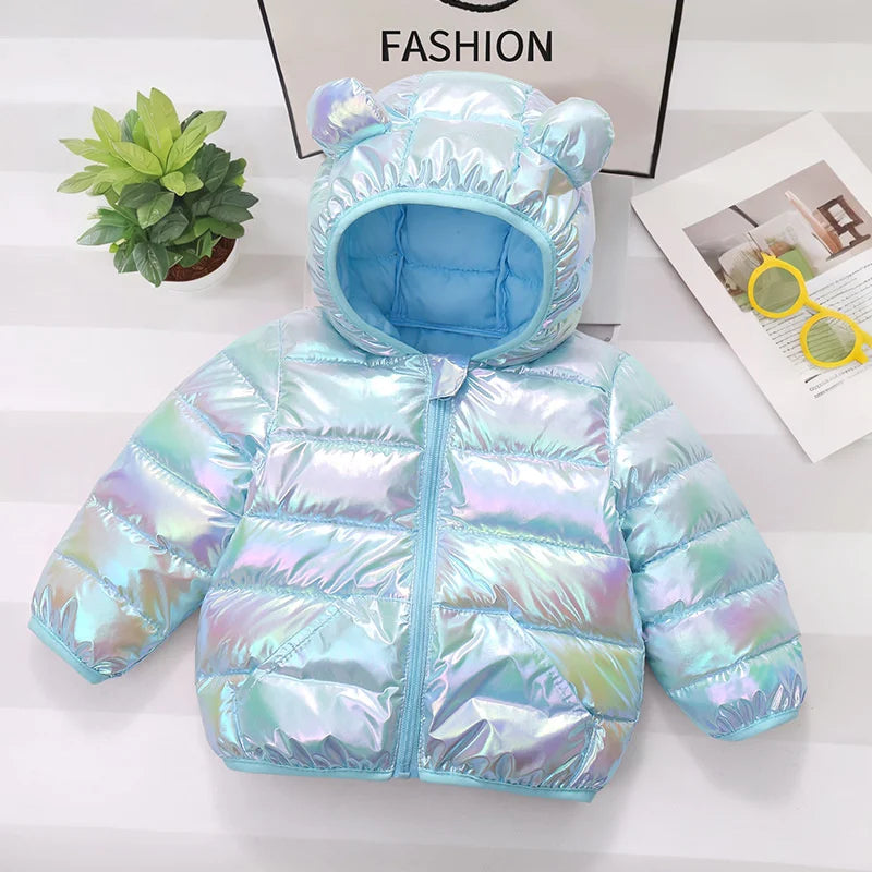 XJYIYUAN Kids Hooded Down Coat Unisex Winter Outerwear