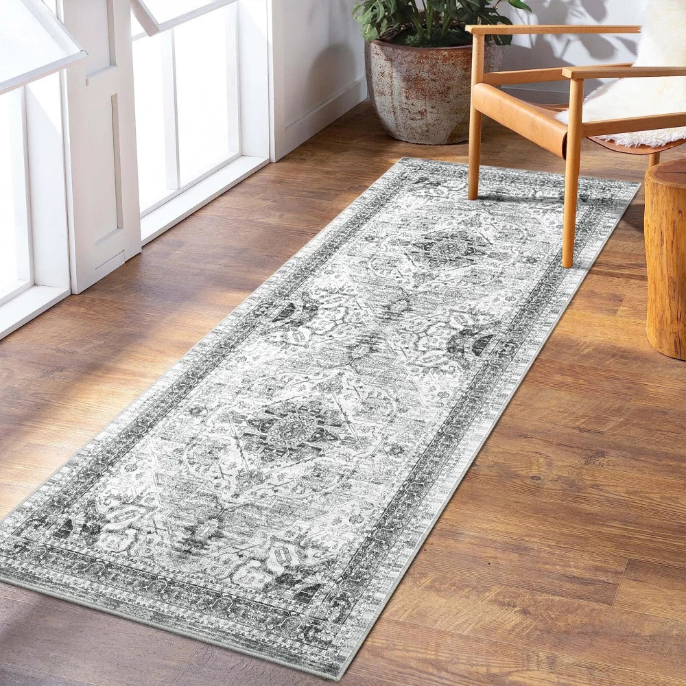 HobbyLane Washable Hallway Runner Rug Anti Slip Low Profile