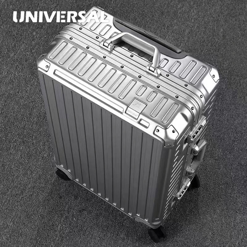 Ultra Sturdy Aluminum Frame Luggage Set With Universal Wheels