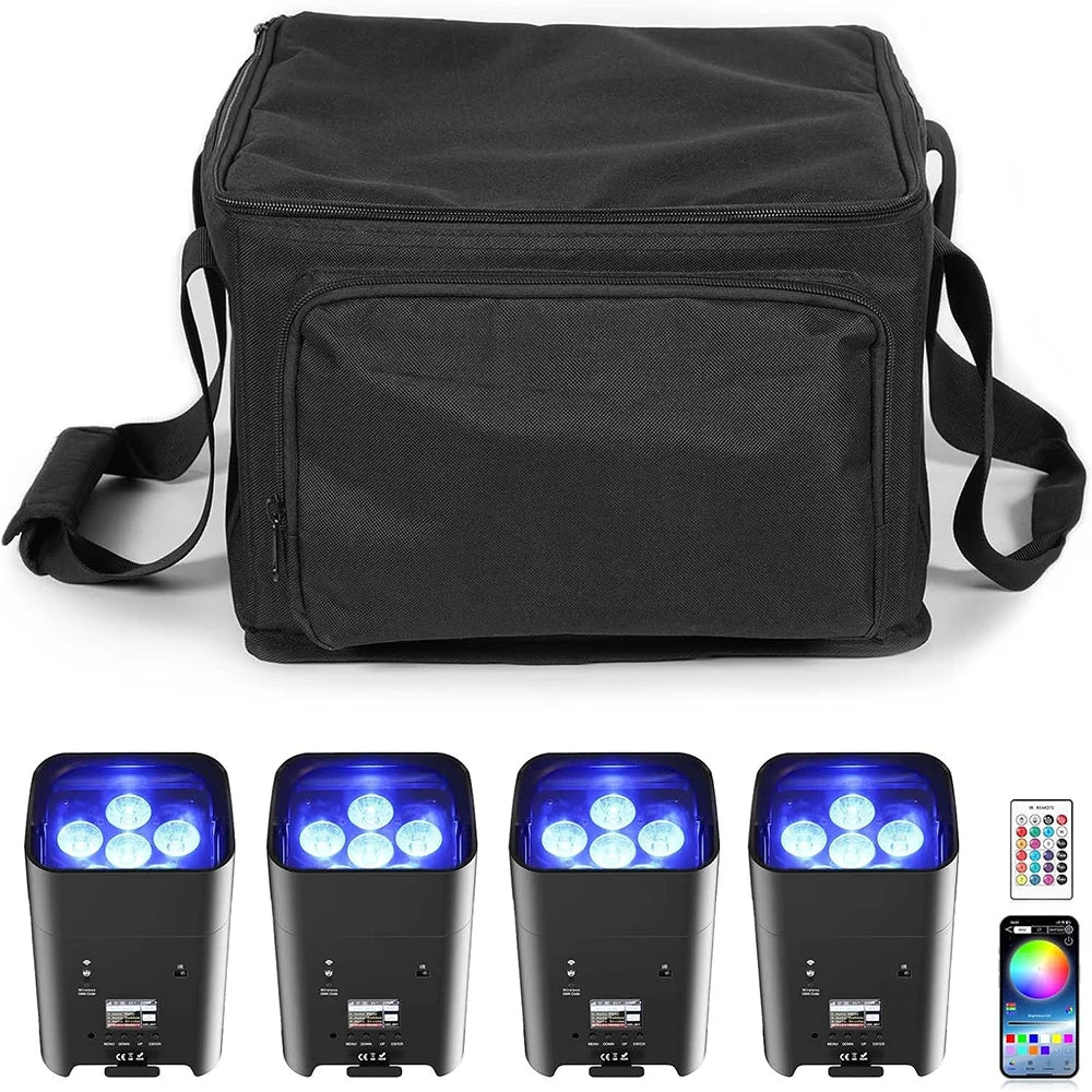GOTSTAGE 6in1 Wireless RGBAW UV Par Light Stage Lamp