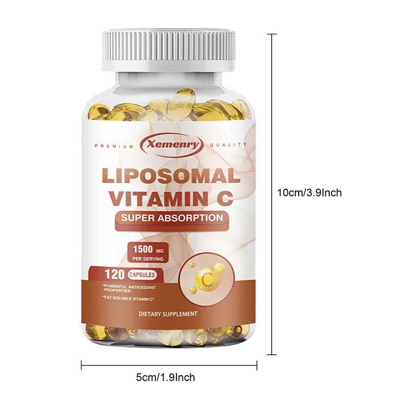 Liposomal Vitamin C - Promotes Collagen Production, Antioxidant, Boosts The Immune System - 120 Capsules