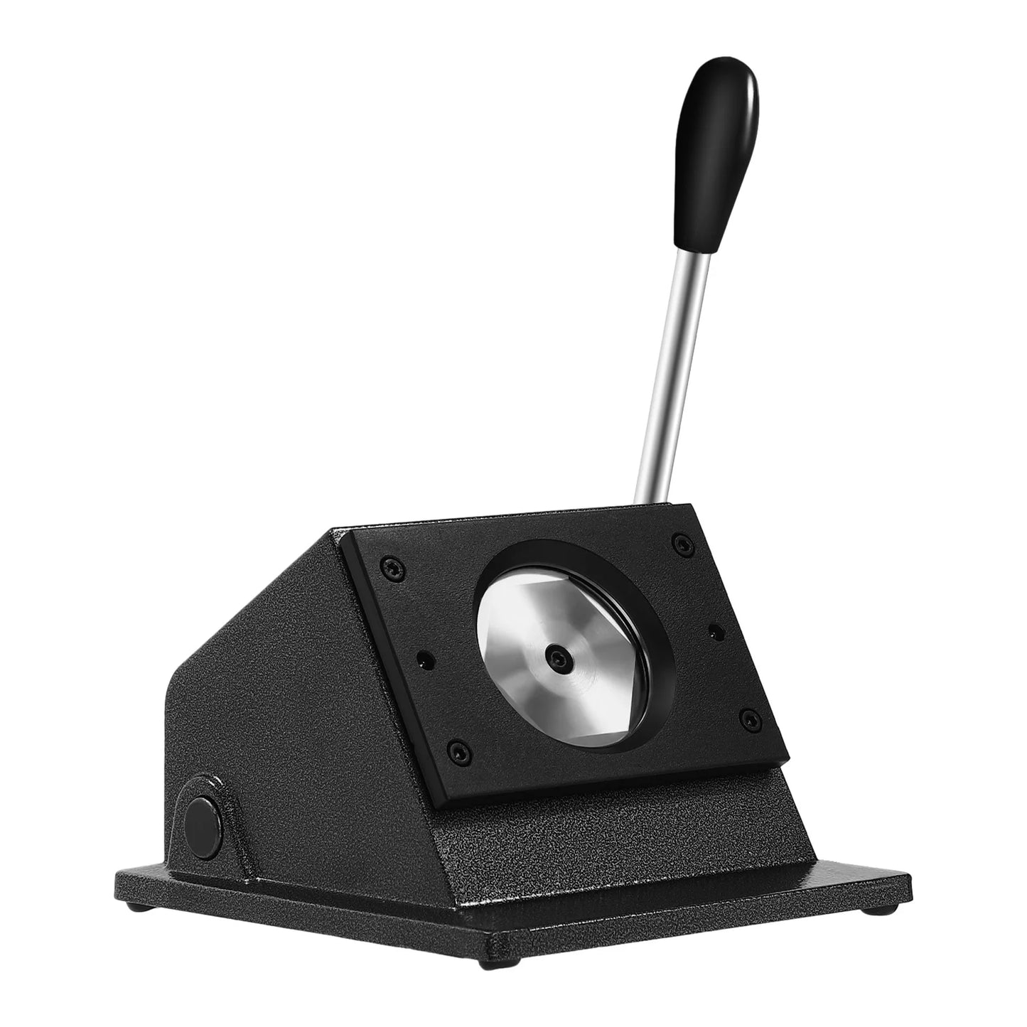 58mm Circle Punch Die Cutter for Badge Making, 2.28in Button Press Machine for Paper, Photo Paper, Copperplate Paper & Thin Leather, Manual Round Cutter for Medals, Mirrors, Bottle Openers, Stable Base & Labor-Saving Handle