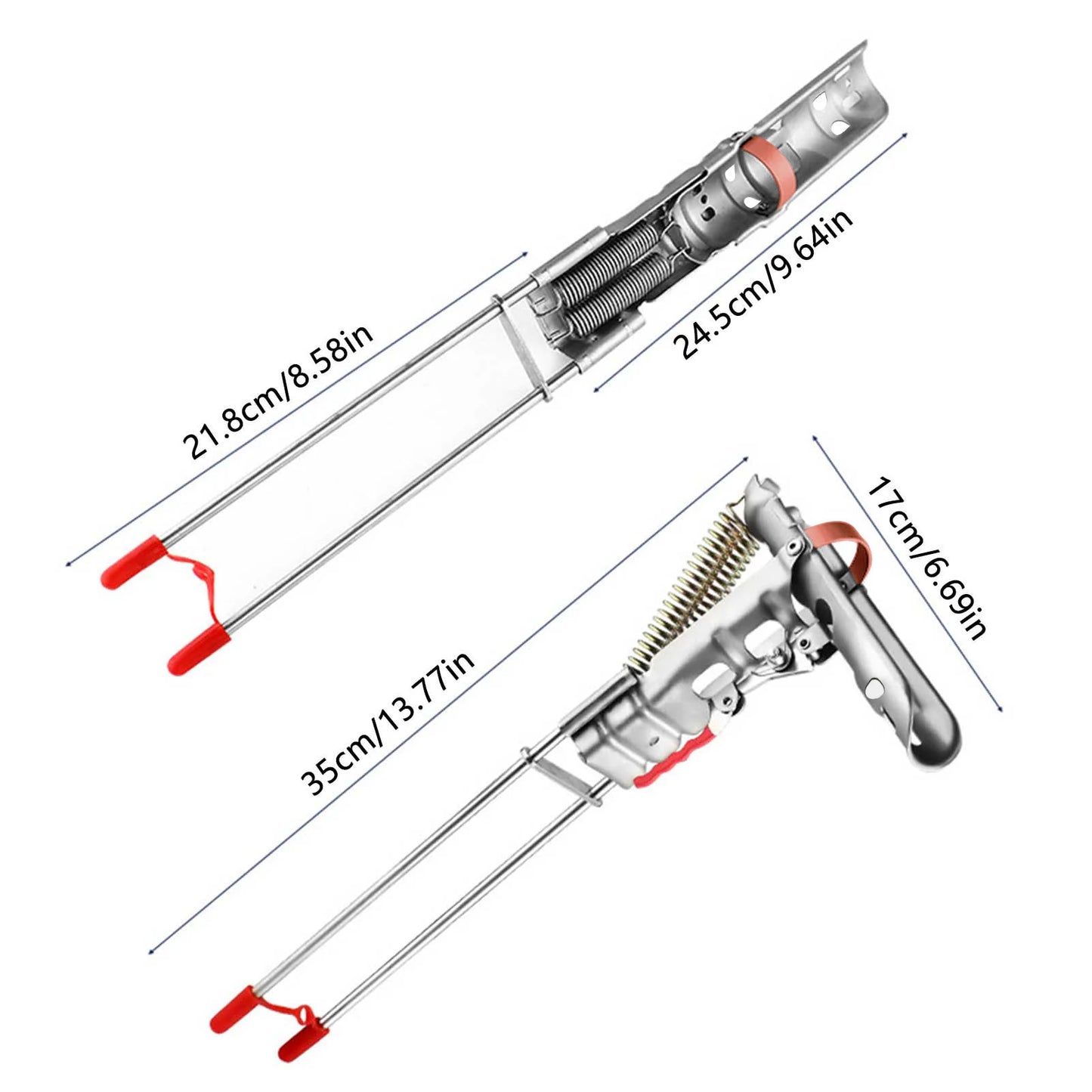 35x17cm Stainless Steel Fishing Rod Stand Holder Bracket With Automatic Spring Dismantle For All Fishing Rods