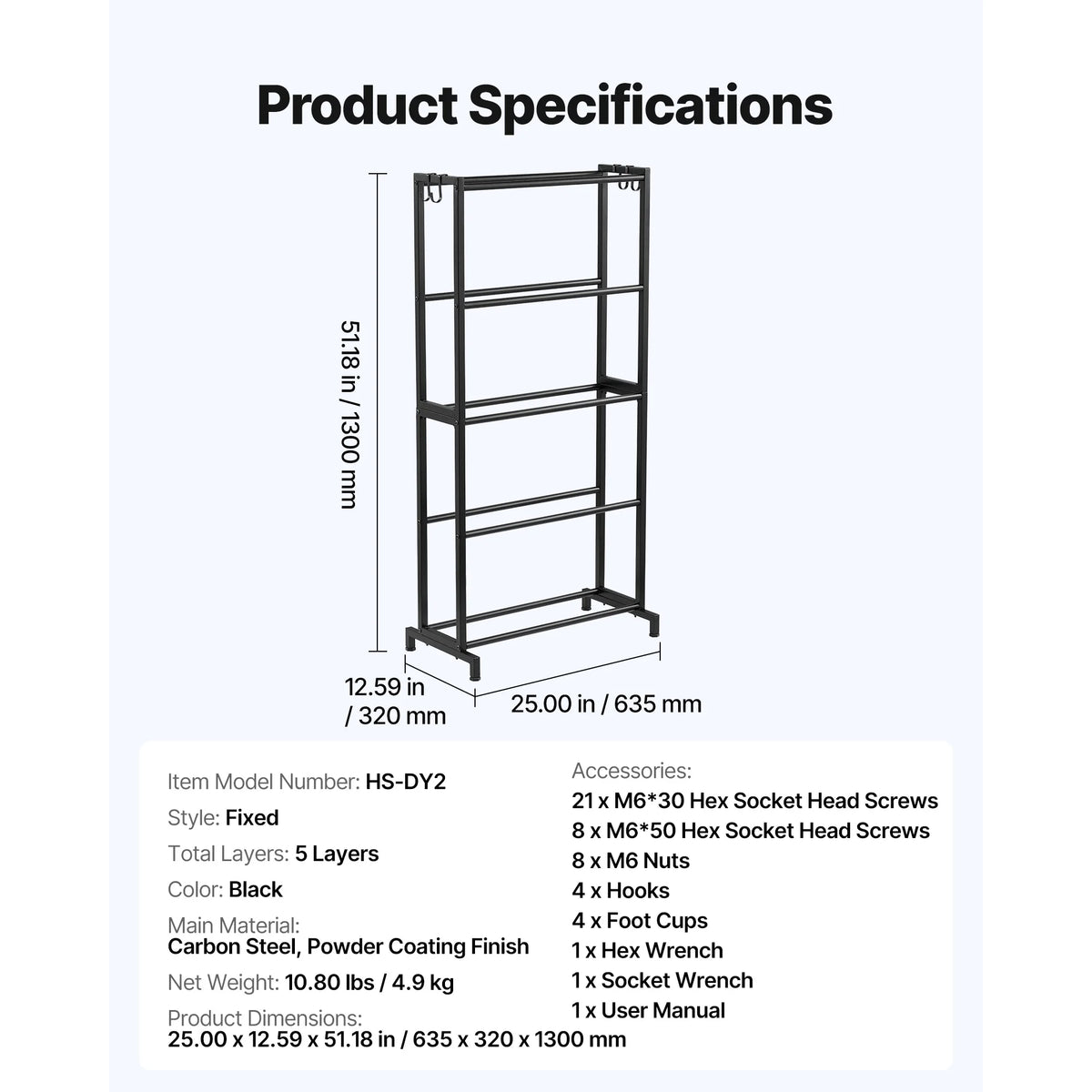SucceBuy 5/7 Tier 3D Printer Filament Storage Rack Filament Spool Holders Storage Shelves for Home Office 3D Printing Studio
