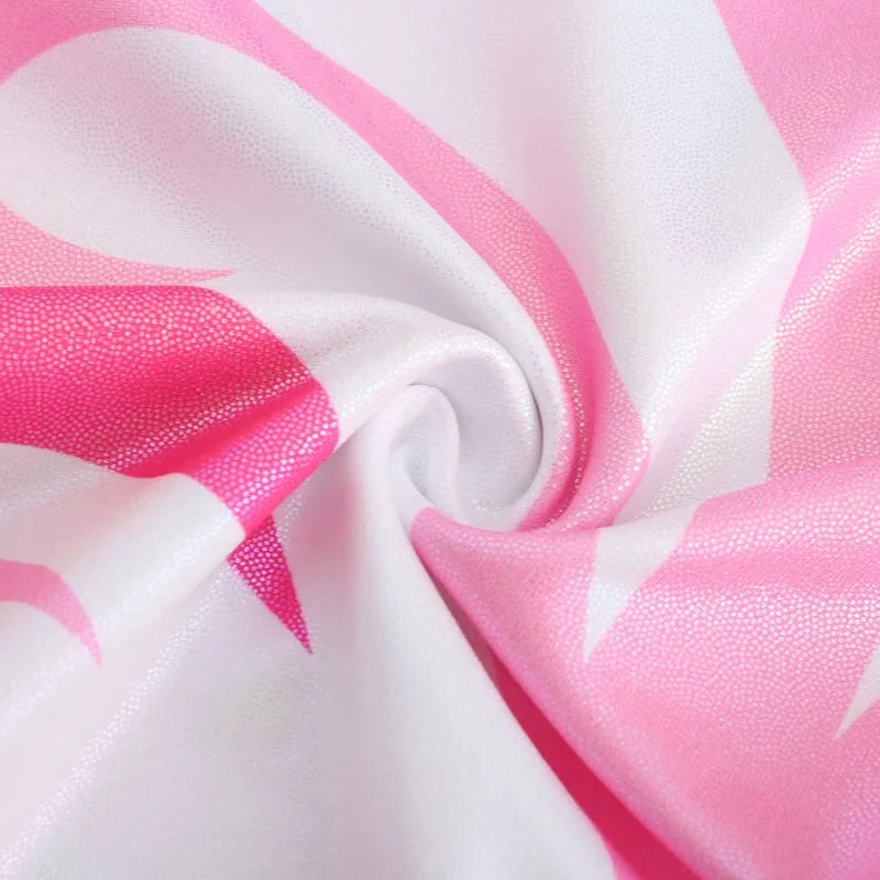 Girls Gymnastics Embroidered Breathable Leotards Glitter Details with Tights Ballet Shorts Set for Dance