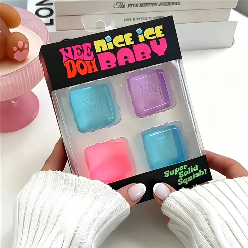 Nice Ice Baby Fidget Cube Set Four Pack Sensory Toys