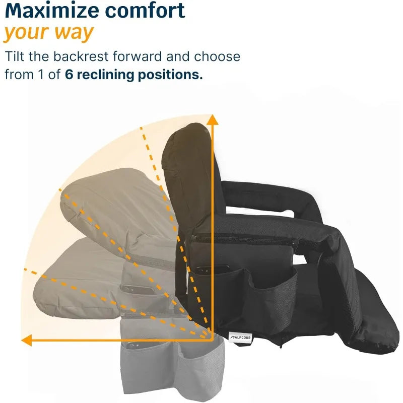YTYIN Alpcour Reclining Stadium Seat With Back Support