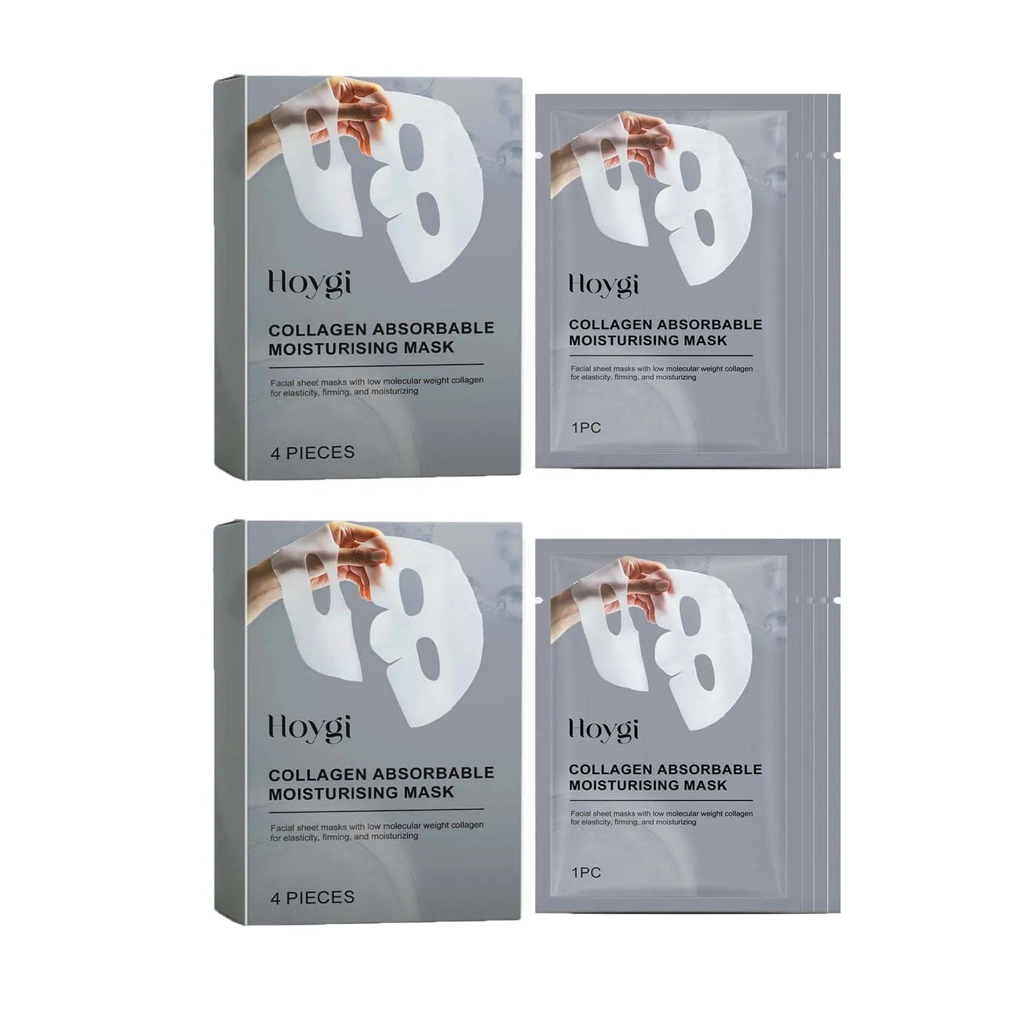Collagen Absorbable Moisturising Mask Overnight Lifting Firm Fade Fine Lines Wrinkle Smoothing Hydrating Facial Mask Skin Care