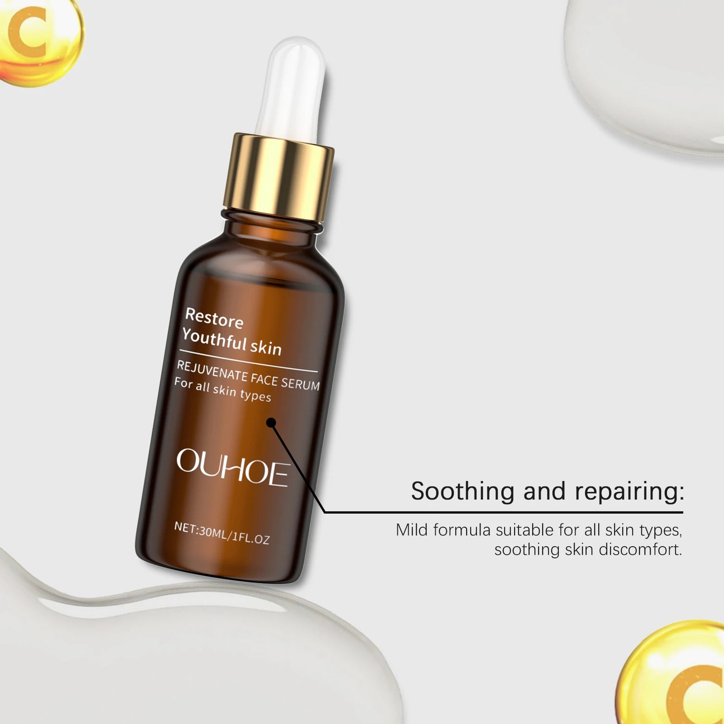 Retinol Facial essence for Face Reduce Melanin Rejuvenation Moisturzing Smoothing Tightening Facial Serum Shrink Pore Firming