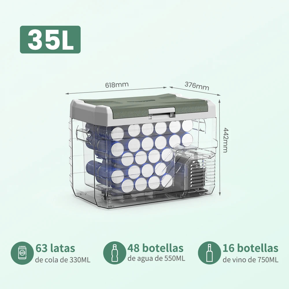 Alpicool NL Car Refrigerator 25L 35L 45L 12V And 24V DC Compressor Fridge Freezer Portable Cooler For Camping Travel