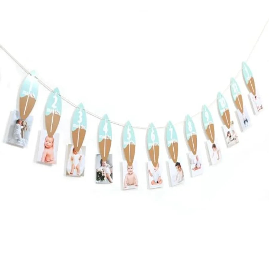 Classic Wave Party Banner For Beach Birthday Celebration