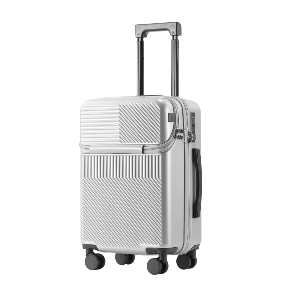 Polycarbonate Carry On Luggage 20 22 24 26 Inch With Spinner Wheels And Combination Lock For Travel