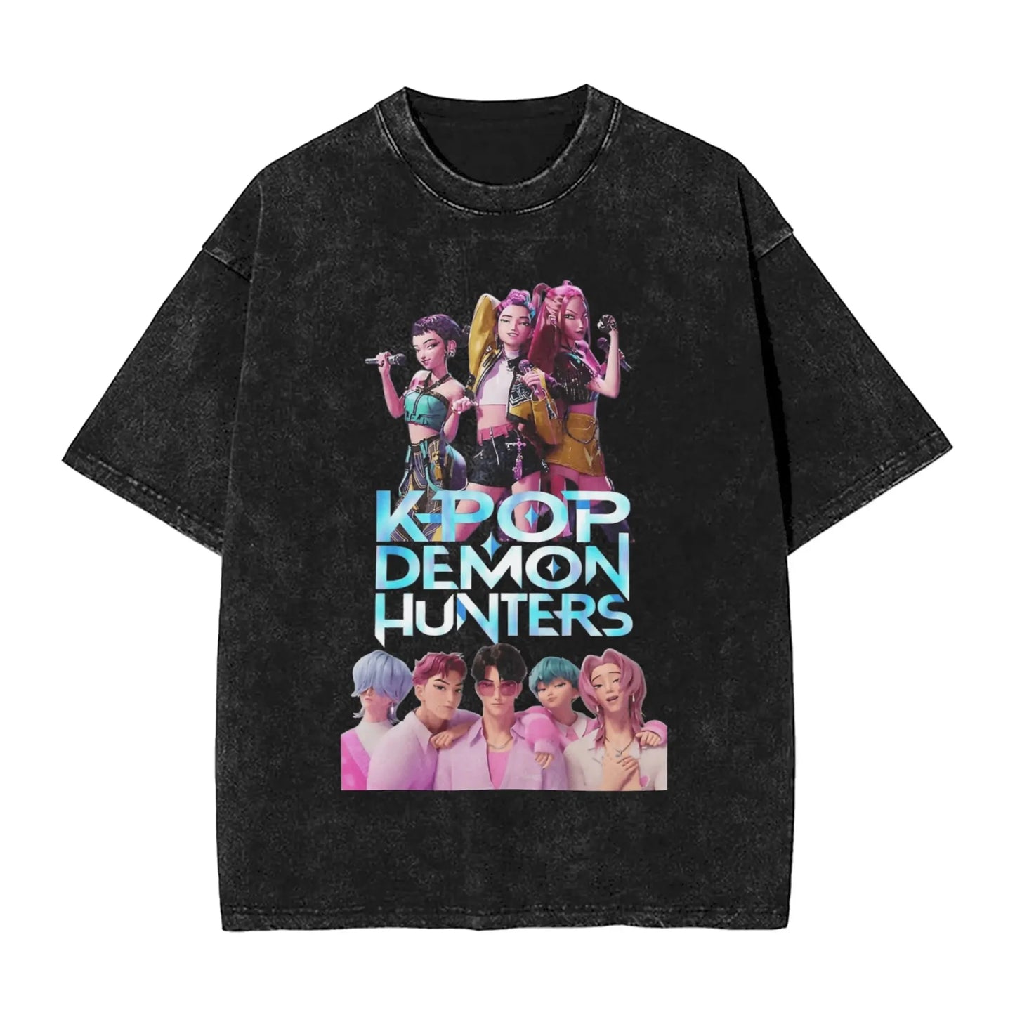 Huntrix K Pop Demon Hunters Tee Shirt Mira Rumi Zoey