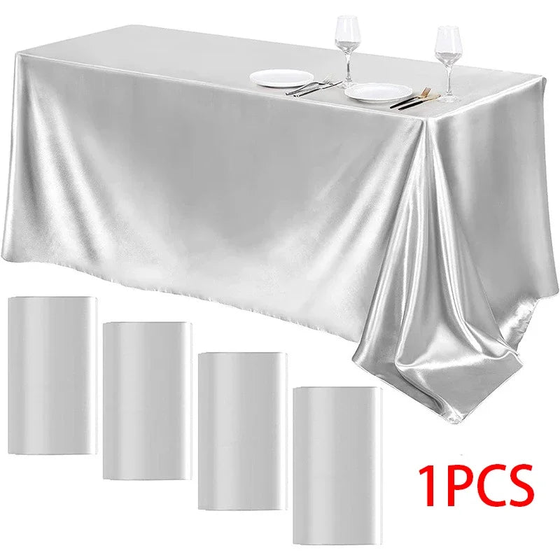 Guangdong Satin Tablecloth For Wedding Banquet And Party
