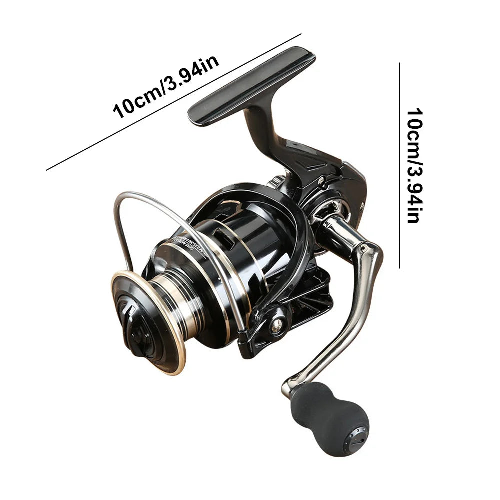 ALLOYSEED Spinning Reel Max Drag 8KG Metal Spool Carp Fishing