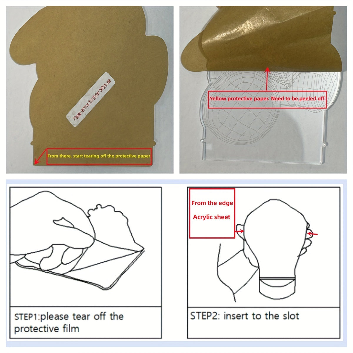 1pc 3D LED Night Light USB interface, USB lighting fixtures, computer accessories and peripherals Holiday gifts for family and friendsUSB interface, USB lighting fixtures, computer accessories and peripherals