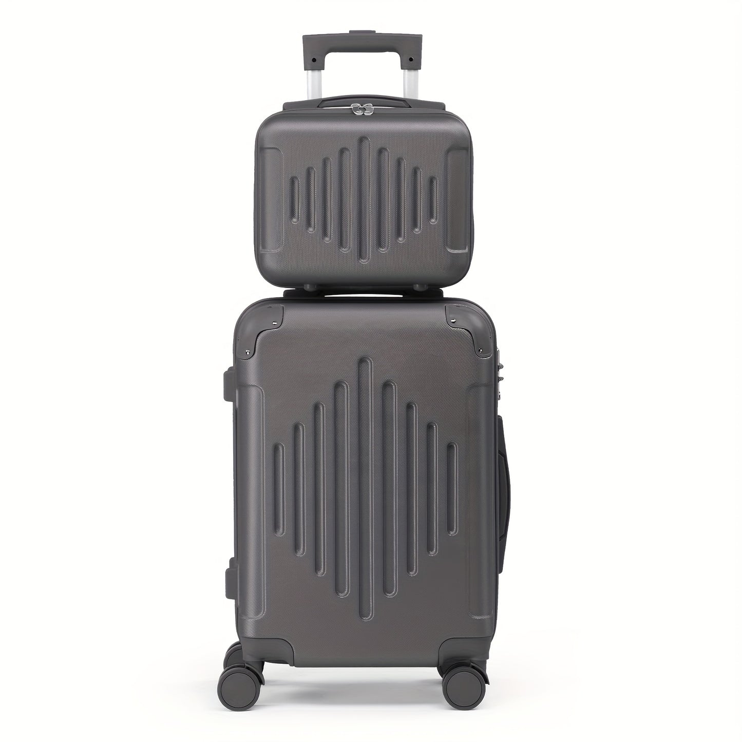 AUTOFOREVER Rose Golden ABS Trolley Case 12 16 20 24 28 Inch With Spinner Wheels And Combination Lock