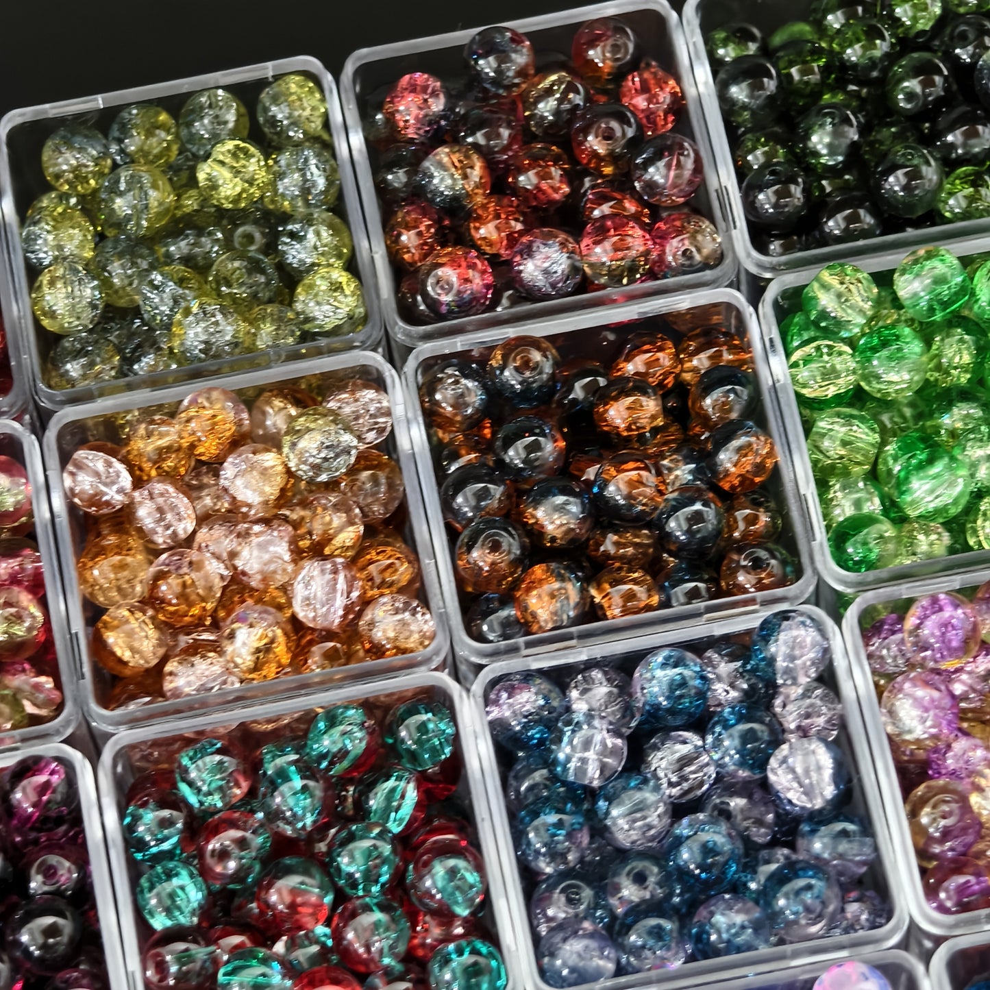 Glass Beads Set 401Pcs for Jewelry Making Supplies