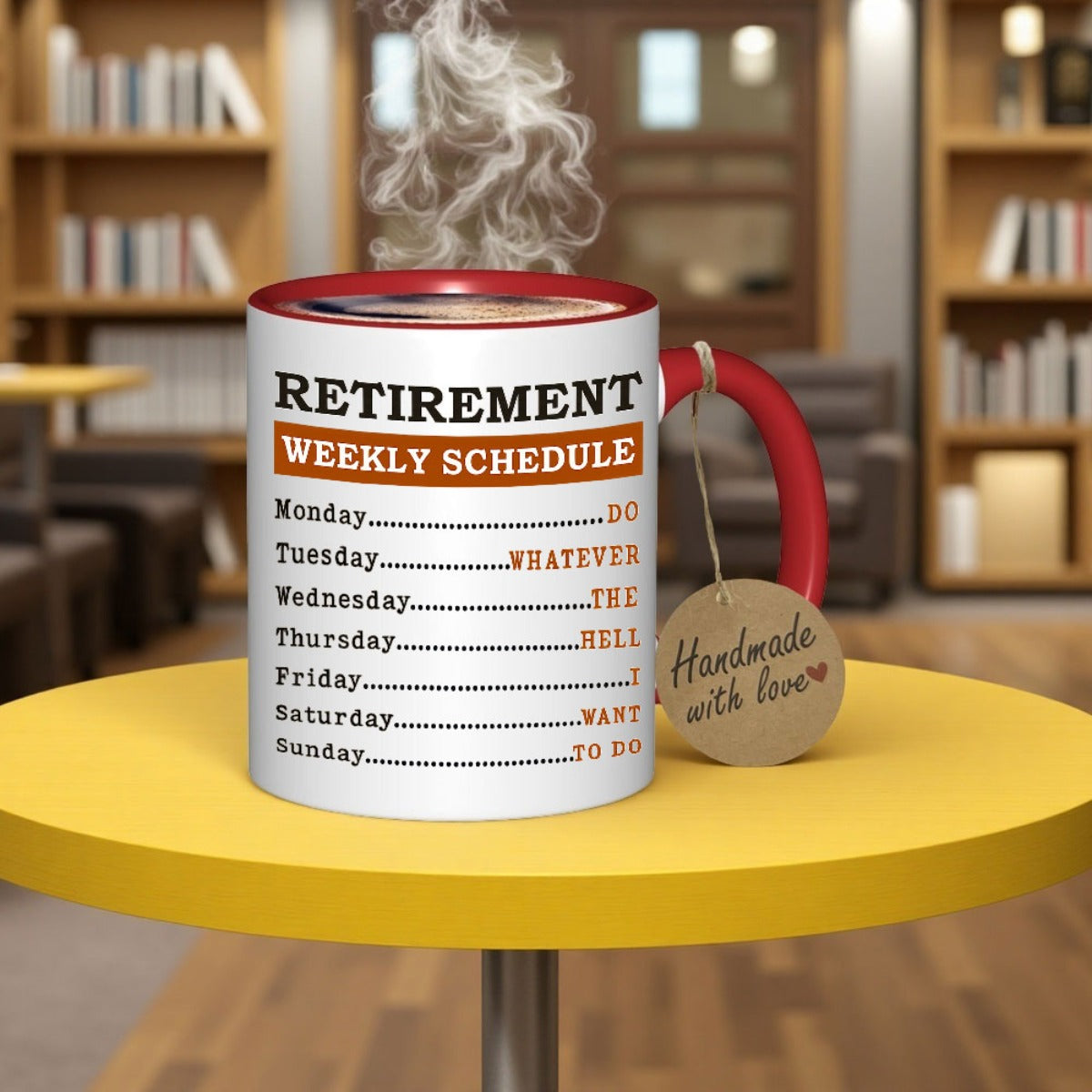 Humorous 11oz Ceramic Coffee Mug With Weekly Schedule Design Ideal Gift For Parents Colleagues Office Retirement