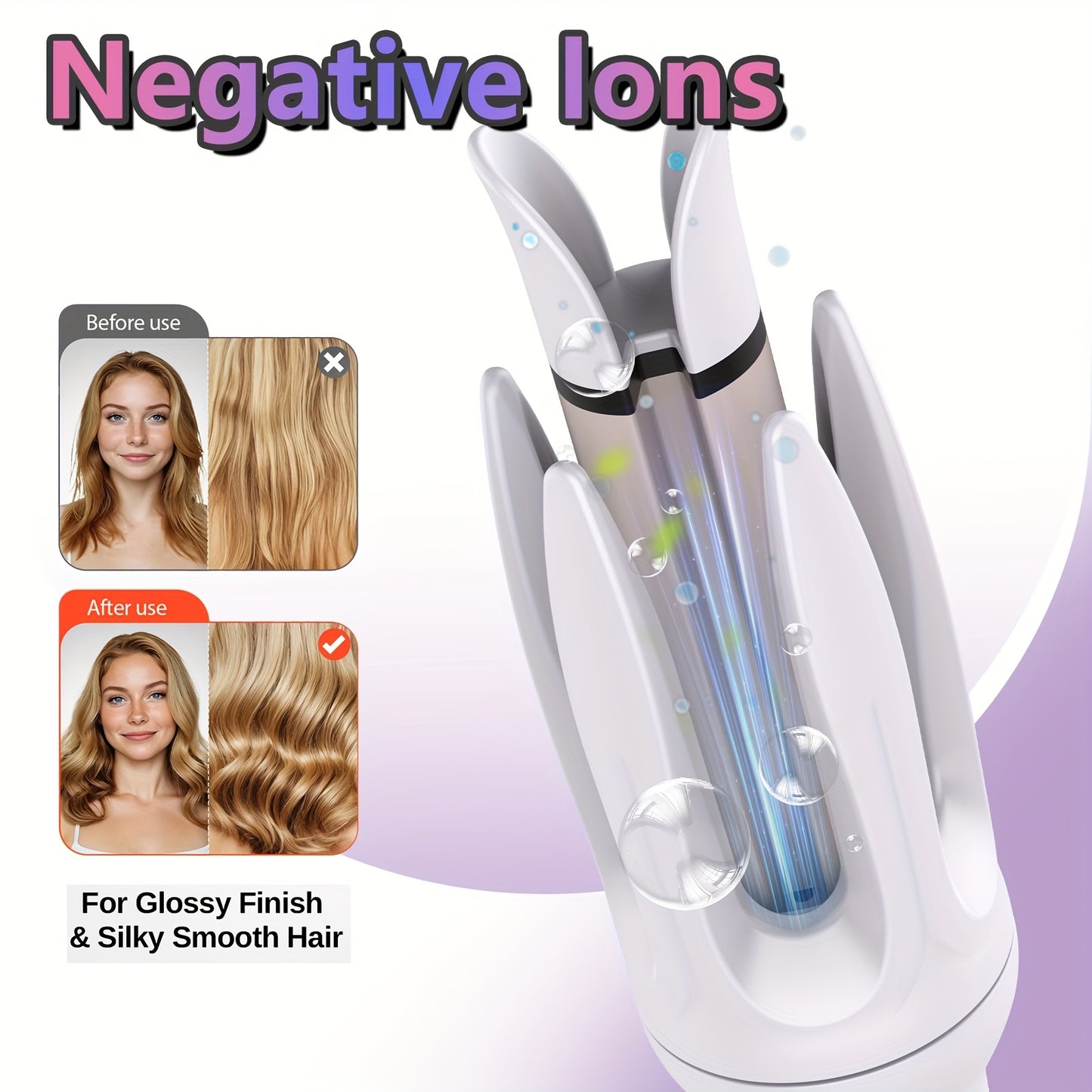 GENAI Automatic Hair Curler With 4 Temperature Options Negative Ion