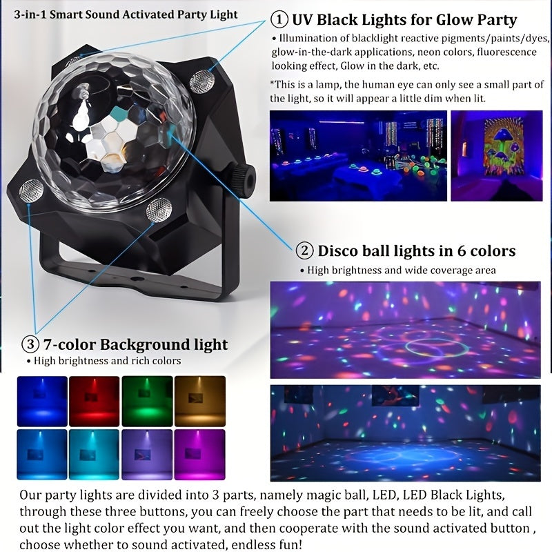 Disco Party King Light 3 Meter With Remote Control Music Sync Party DJ Lighting For Birthdays Weddings Karaoke