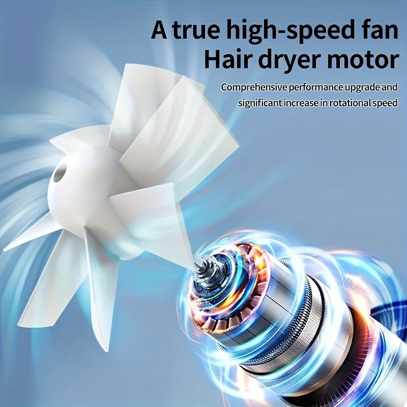 Portable Mini Handheld Fan Rechargeable - Neck, Waist, Belt & Handheld Fan W/USB-C Fast Charge - 5-Speed Digital Display, 8000mAh 35H Runtime, Brushless Motor + LED Light - Essential for Camping, Hiking, Fishing, Backpacking