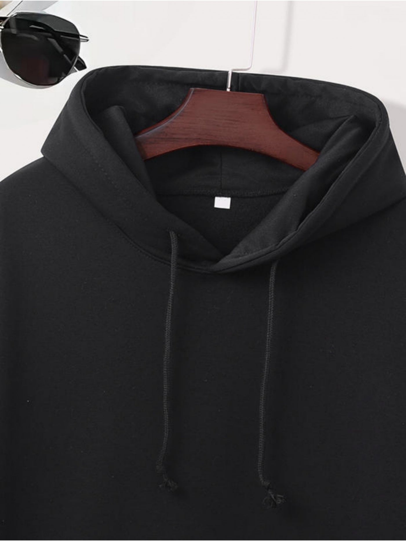 Men's Plus-Size "I'm Her King/His Queen" Couples Sweater - Double-Sided Printed Matching Outfits, Soft Blend Fabric, Loose-Fit Hooded Pullover for Travel & Casual Wear, Machine Washable (Red/White Text) - Valentine's Day Gift