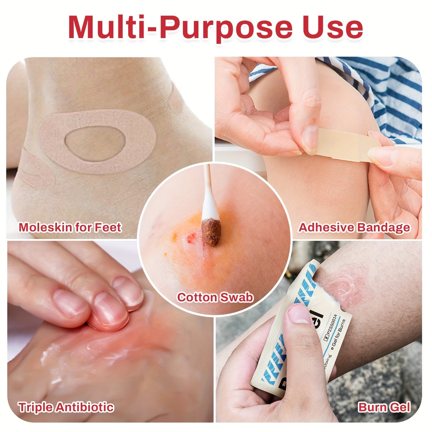 RHINO RESCUTE 240pcs All-in-One First Aid Kit with Portable Case, CPR Mask, Bandages, Gauze Pads, Ice Pack & Splinting Supplies - Heavy-Duty Medical Emergency Kit for Home, School, Office, Camping,, Car & Workplace