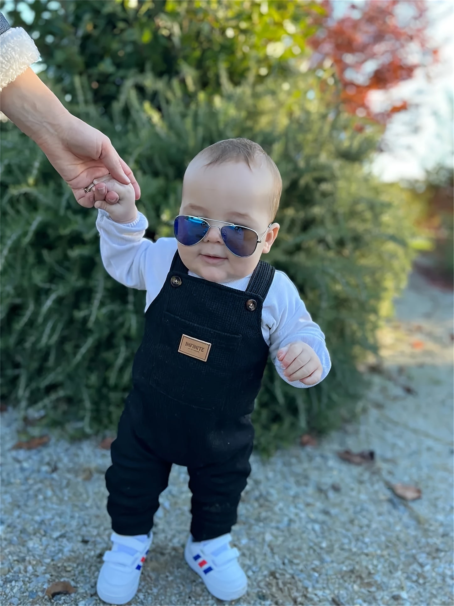 KUKITTY Infant Boy Overalls Jumpsuit With Pocket