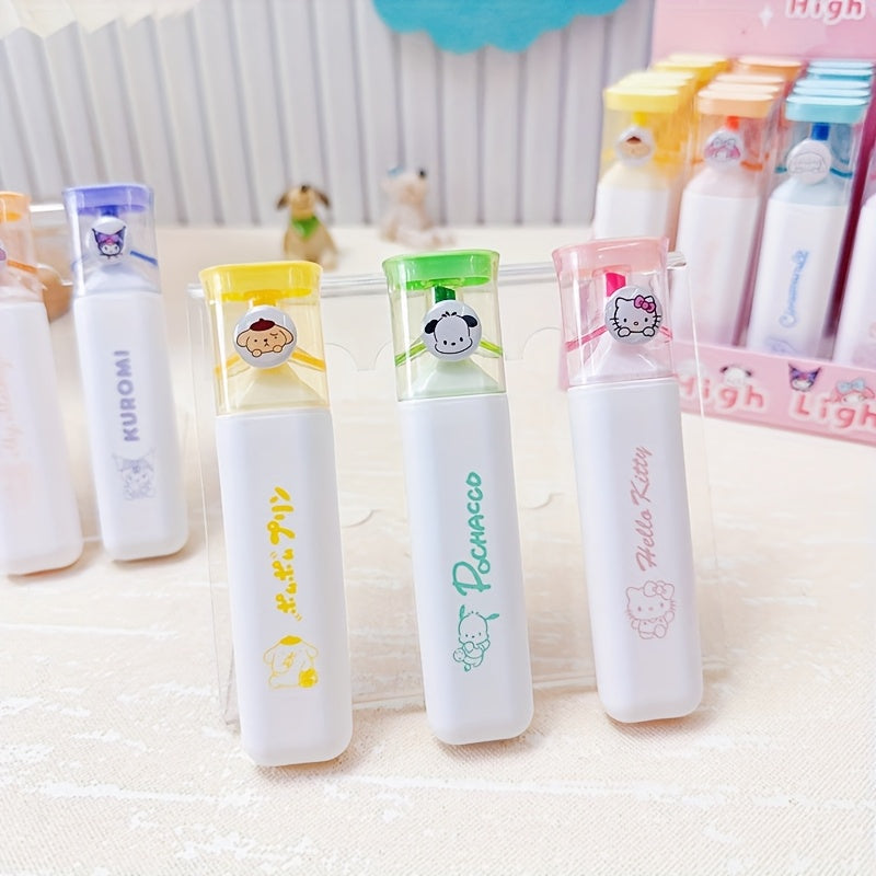 36pcs & My Melody Cute Highlighters & Marker Pens - Adorable Anime Themed Highlighters Suitable for Student Prizes, Gifts, Supplies, Collectible Merchandise ( Fans & My Melody Lovers)
