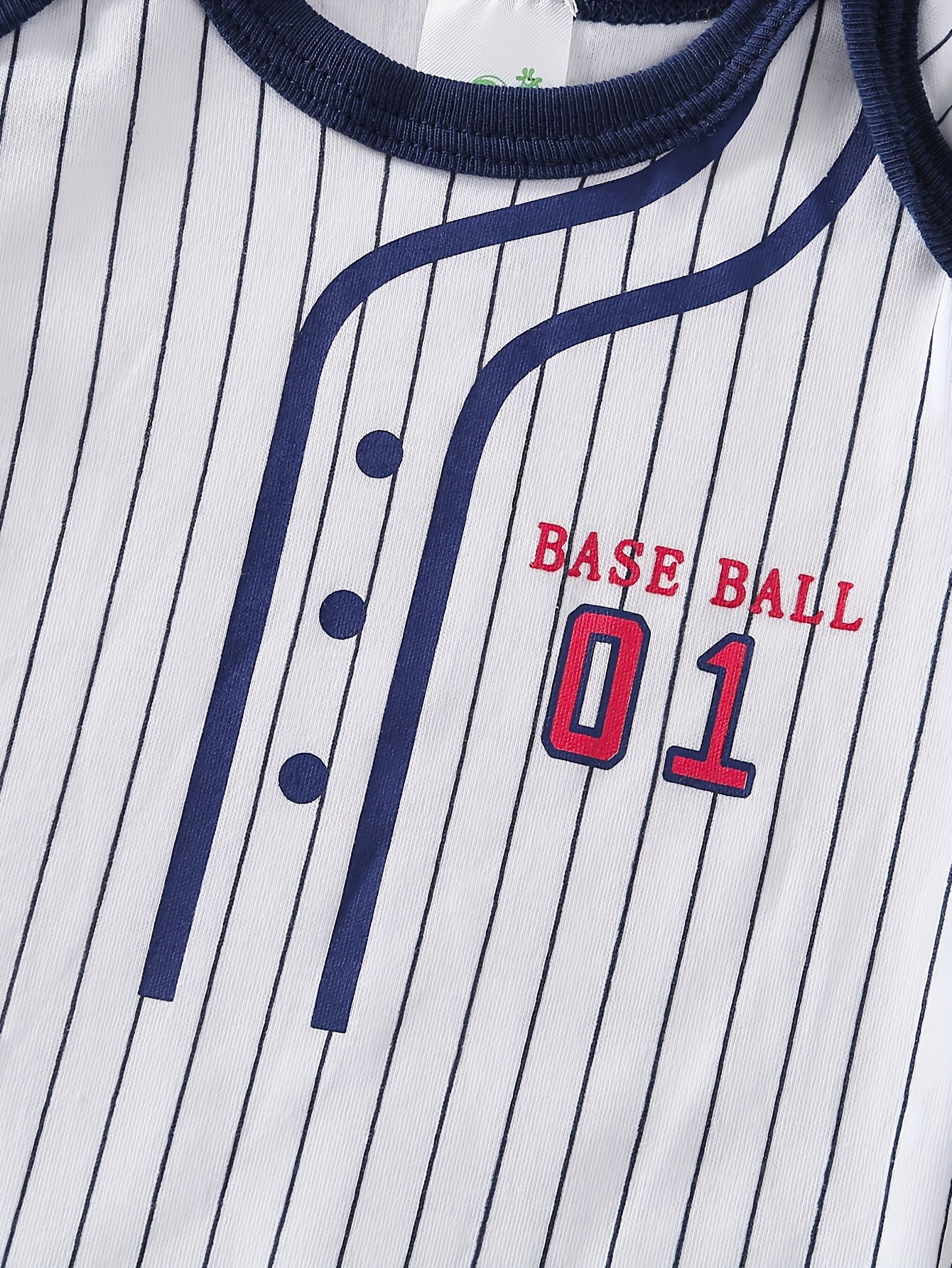 PAYIFANG Baby Boys Baseball Theme Rompers Five Piece Set