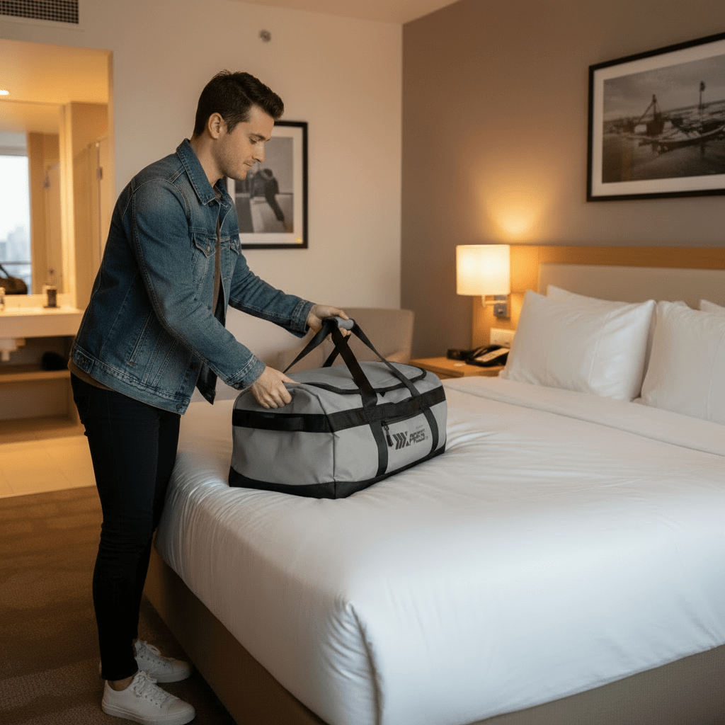 40L Travel Backpack 3-in-1 Convertible Duffle Bag with Shoulder Strap, Heavy-Duty Durable Polyeste Waterproof Bag for Men & Women, Business, Weekend, Camping, Overnight Backpack