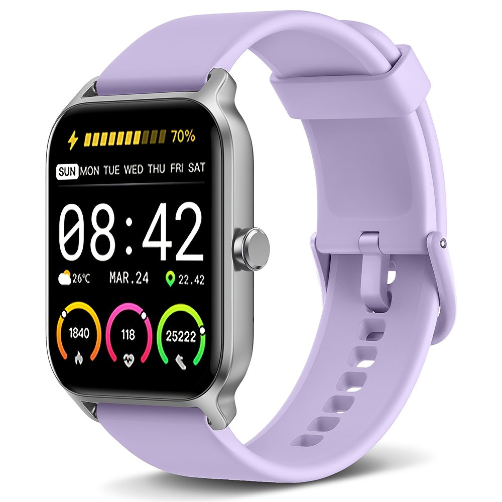 FUVEHA Smartwatch Gift for Men And Women, 1.8" HD Full Touch Screen, Make & Receive Calls, Message Notifications, 100+ Sports Modes, Lightweight & Breathable.Built-in Alexa, Compatible with Android And for iPhone.Perfect Gift