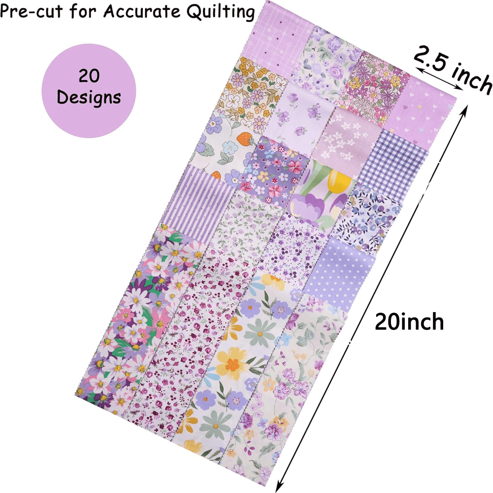 Cotton Jelly Roll Fabric Strips For Quilting Precuts Bundle