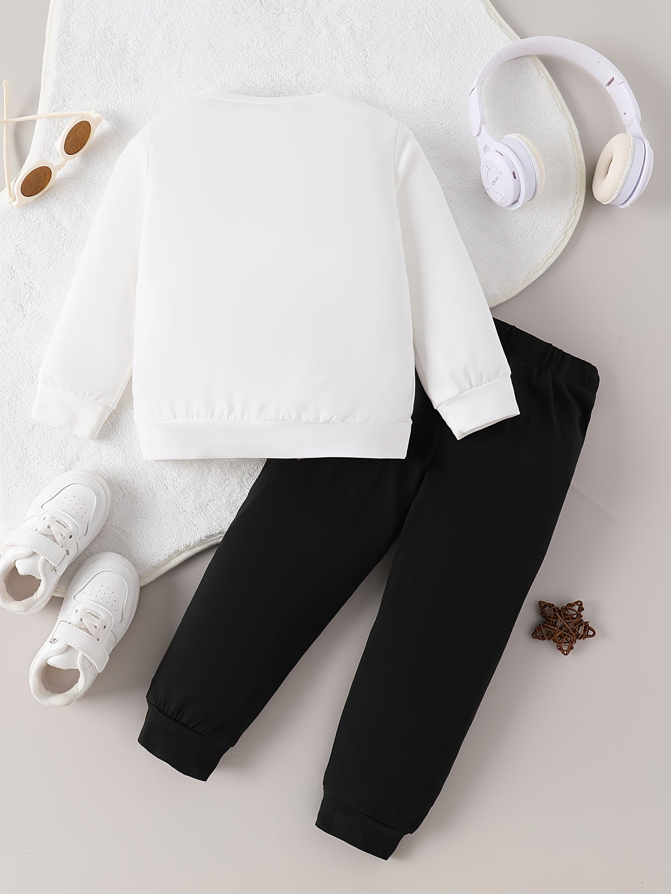 Girls Gymnastics Outfit Set With Gymnastics Print And Lettering